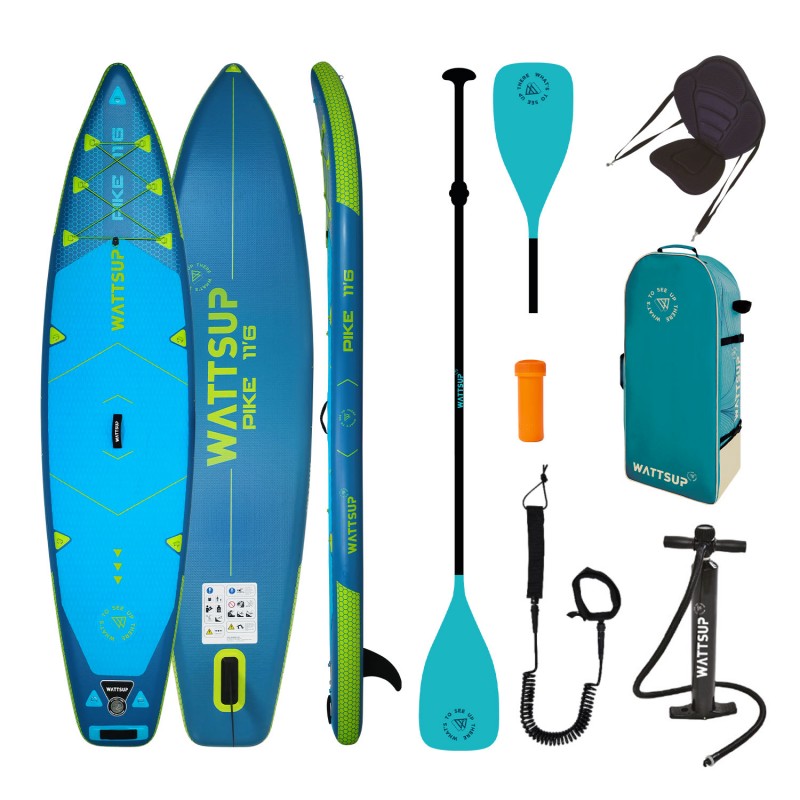 WhattSUP φουσκωτή σανίδα SUP 11'6'' Pike- Πακέτο (surf2803)