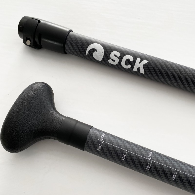 Κουπί SUP ρυθμιζόμενο 165-210cm με άξονα από υαλοΰφασμα και λεπίδα όψης bamboo (surf0104-2109917)