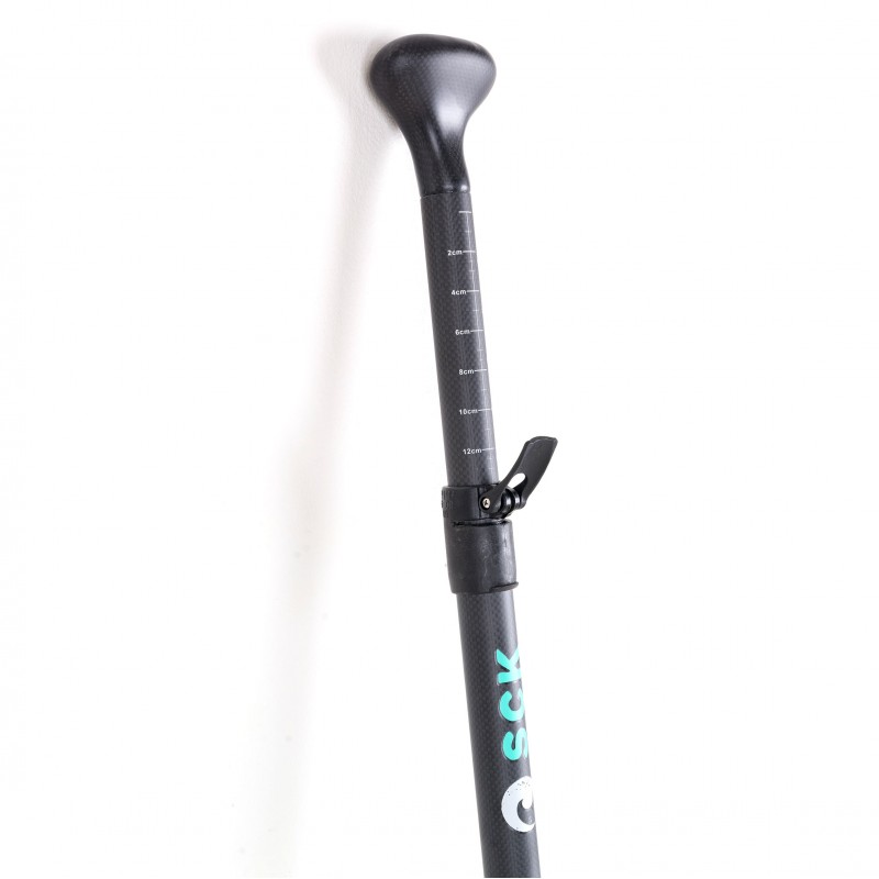 Κουπί SUP ρυθμιζόμενο 160-215cm Full Carbon με Bamboo λεπίδα – Silica SCK (surf0104-215112519)