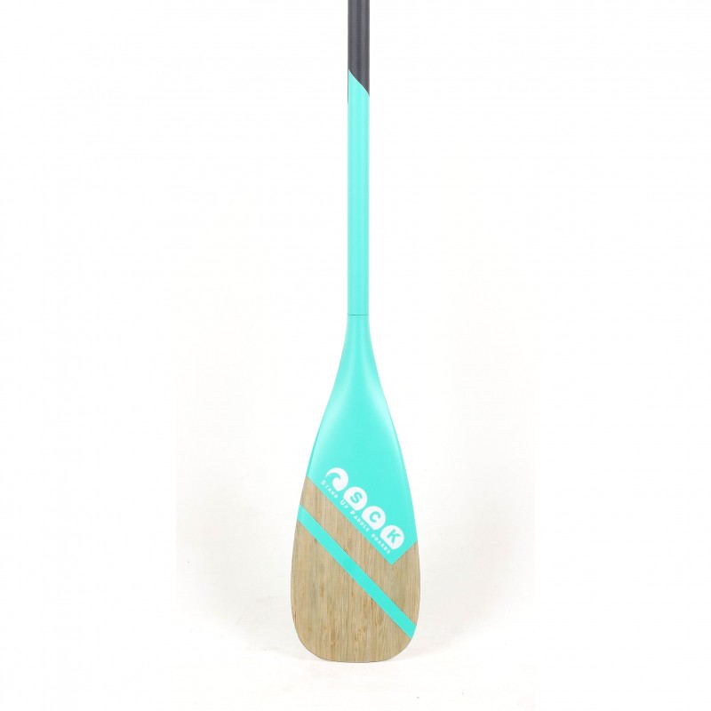 Κουπί SUP ρυθμιζόμενο 160-215cm Full Carbon με Bamboo λεπίδα – Silica SCK (surf0104-215112519)