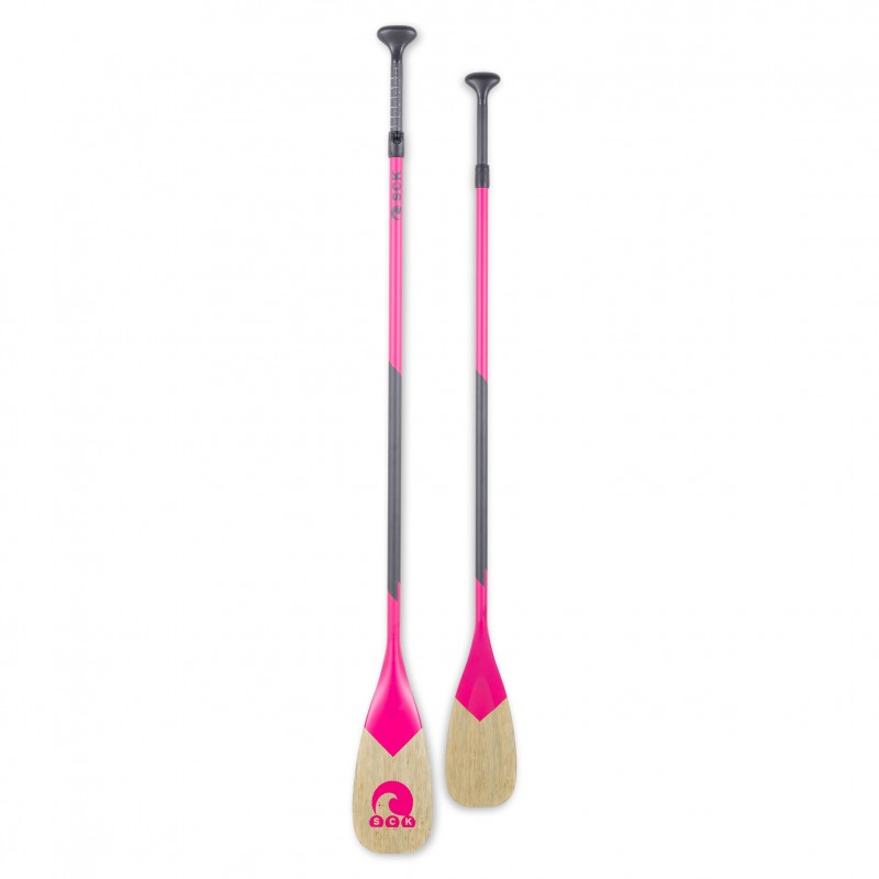 Κουπί SUP ρυθμιζόμενο 160-215cm Full Carbon με Bamboo λεπίδα – Ruby SCK (surf0104-21542519)