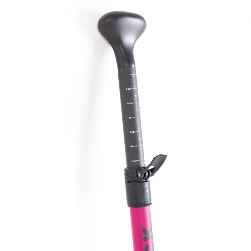 Κουπί SUP ρυθμιζόμενο 160-215cm Full Carbon με Bamboo λεπίδα – Ruby SCK (surf0104-21542519)