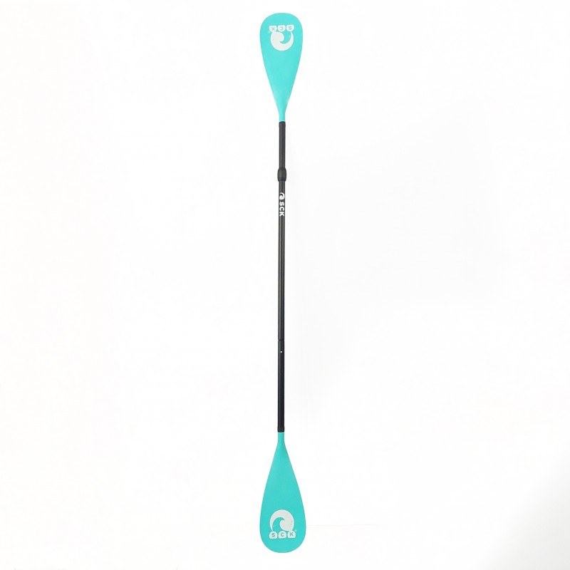 SCK Κουπί αλουμινίου 2 σε 1 SUP/Καγιάκ με ασφαλή ρύθμιση – Τυρκουάζ (surf2887)