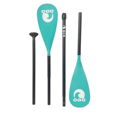 SCK Κουπί αλουμινίου 2 σε 1 SUP/Καγιάκ με ασφαλή ρύθμιση – Τυρκουάζ (surf2887)