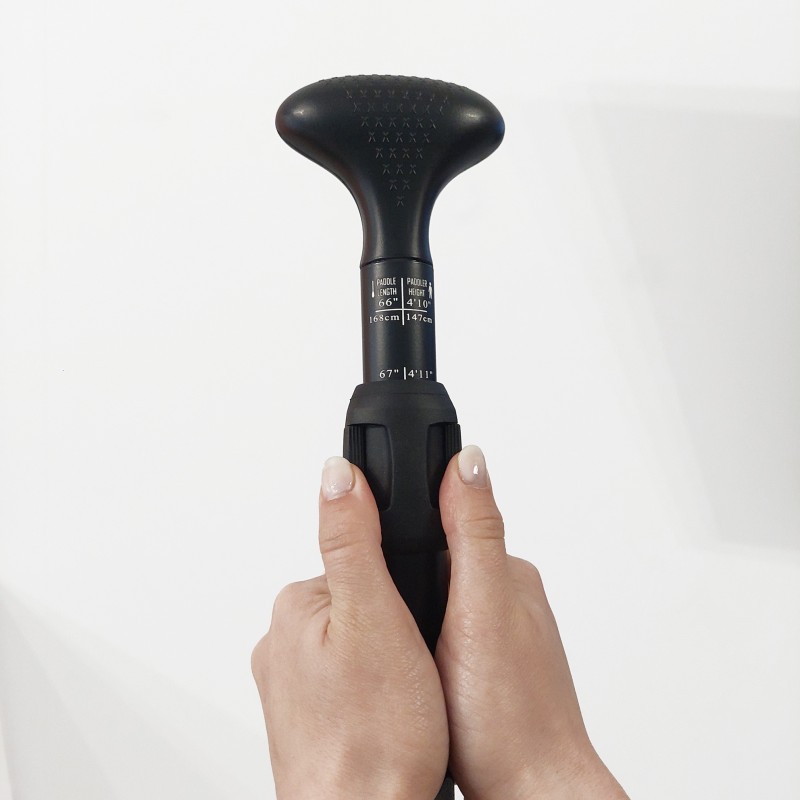 SCK Κουπί αλουμινίου 2 σε 1 SUP/Καγιάκ με ασφαλή ρύθμιση – Μαύρο (surf2888)