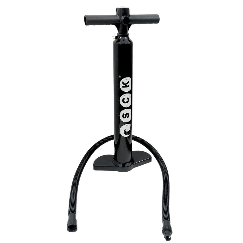 SCK Τρόμπα χειρός διπλής ενεργείας για φουσκωτά SUP ενισχυμένη - Μαύρη (surf0105-280)