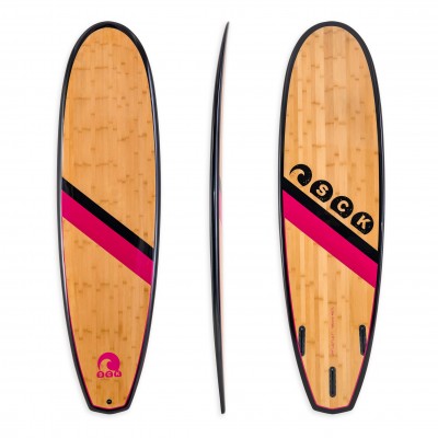Σανίδα surf EPX Bamboo 6’4″ Black-Ruby SCK (surf0106-648425)