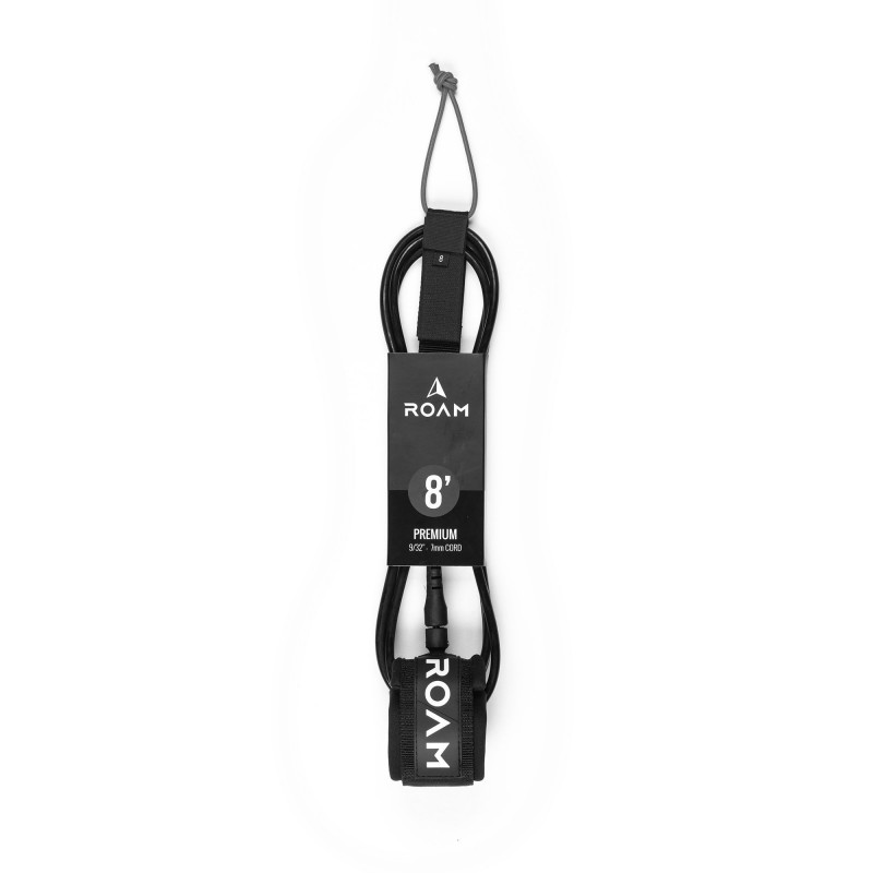 Leash για surfborad ROAM Premium 8.0 244cm - Μαύρο (surf2959)