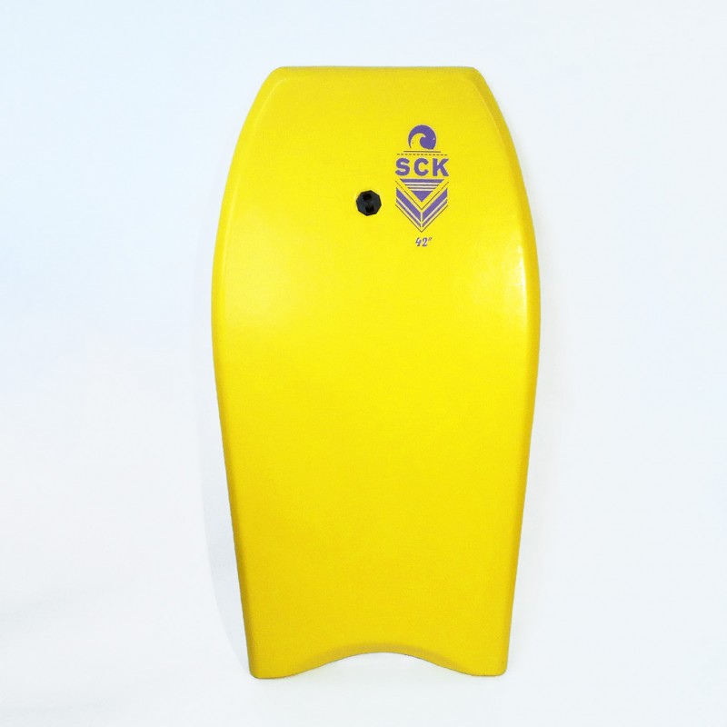 Bodyboard 42” με leash καρπού κίτρινο (surf0109-42542)