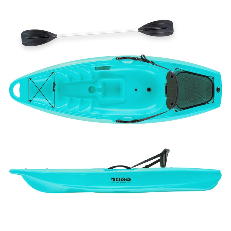 Hoppy παιδικό καγιάκ με κουπί και ενσωματωμένη πλάτη SCK Γαλάζιο (surf2685)