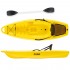 Hoppy παιδικό καγιάκ με κουπί και ενσωματωμένη πλάτη SCK Κίτρινο (surf2687)