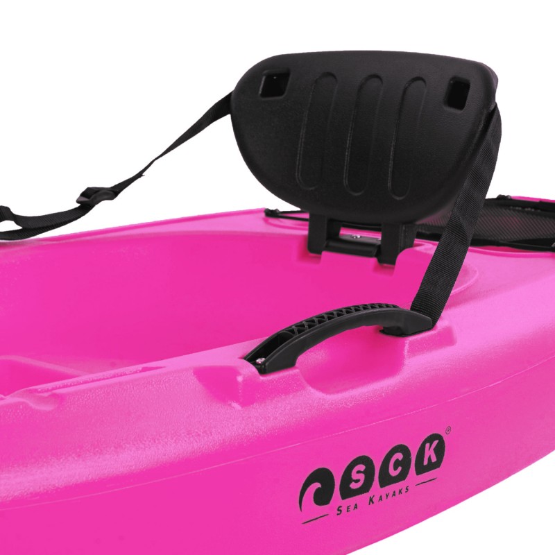 Hoppy παιδικό καγιάκ με κουπί και ενσωματωμένη πλάτη SCK Φούξια (surf2688)