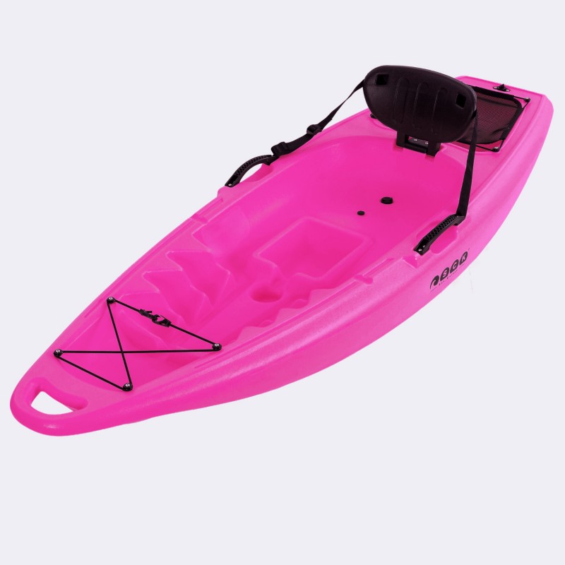 Hoppy παιδικό καγιάκ με κουπί και ενσωματωμένη πλάτη SCK Φούξια (surf2688)