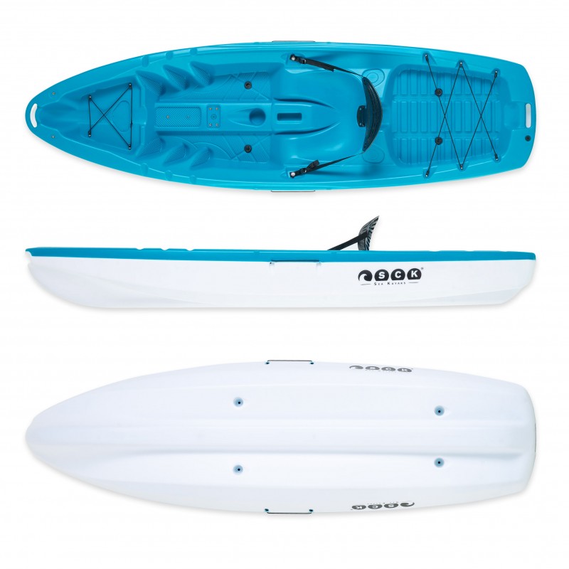 SCK Tipsy 254 μονοθέσιο καγιάκ με λευκή γάστρα | Μπλε-Άσπρο (surf0201-25417)