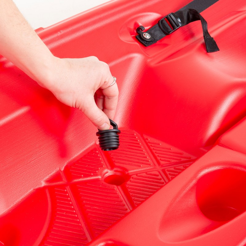 SCK Tipsy 254 μονοθέσιο καγιάκ με λευκή γάστρα | Κόκκινο-Άσπρο (surf0201-25447)