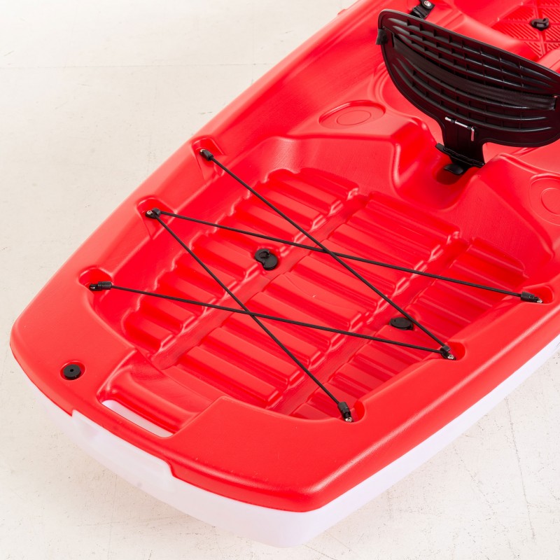 SCK Tipsy 254 μονοθέσιο καγιάκ με λευκή γάστρα | Κόκκινο-Άσπρο (surf0201-25447)