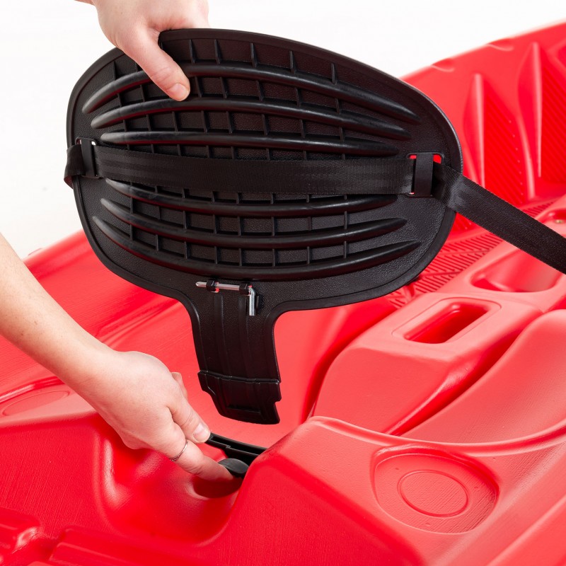 SCK Tipsy 254 μονοθέσιο καγιάκ με λευκή γάστρα | Κόκκινο-Άσπρο (surf0201-25447)