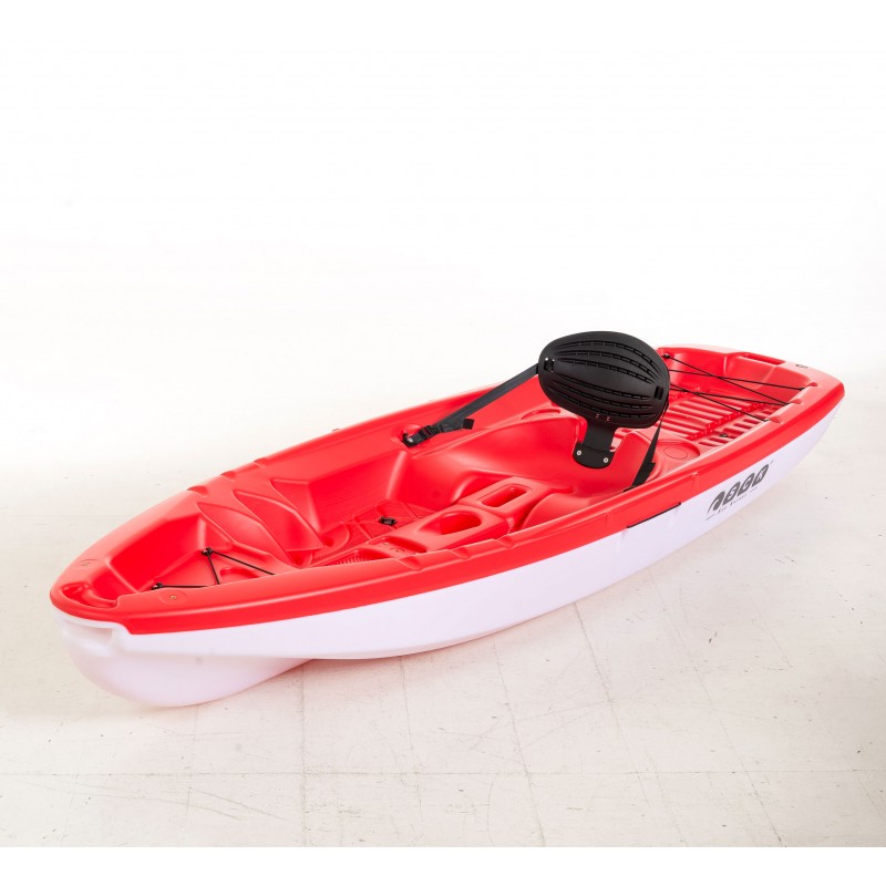 SCK Tipsy 254 μονοθέσιο καγιάκ με λευκή γάστρα | Κόκκινο-Άσπρο (surf0201-25447)