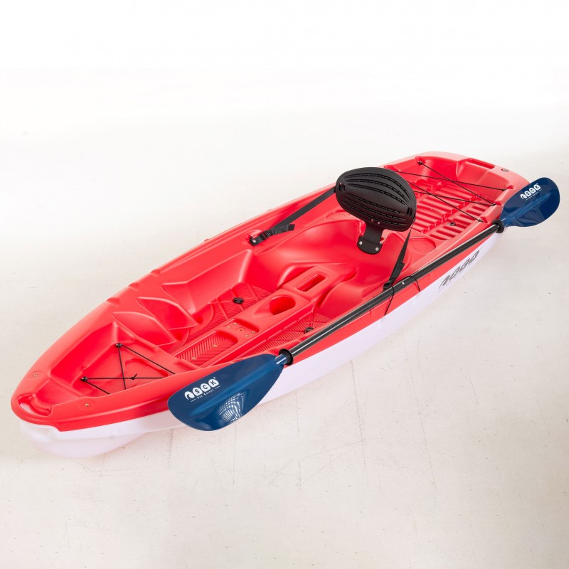 SCK Tipsy 254 μονοθέσιο καγιάκ με λευκή γάστρα | Κόκκινο-Άσπρο (surf0201-25447)