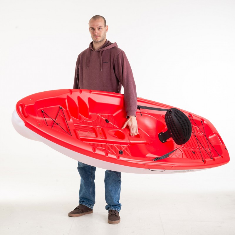 SCK Tipsy 254 μονοθέσιο καγιάκ με λευκή γάστρα | Κόκκινο-Άσπρο (surf0201-25447)