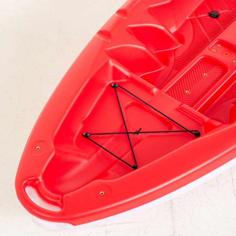 SCK Tipsy 254 μονοθέσιο καγιάκ με λευκή γάστρα | Κόκκινο-Άσπρο (surf0201-25447)