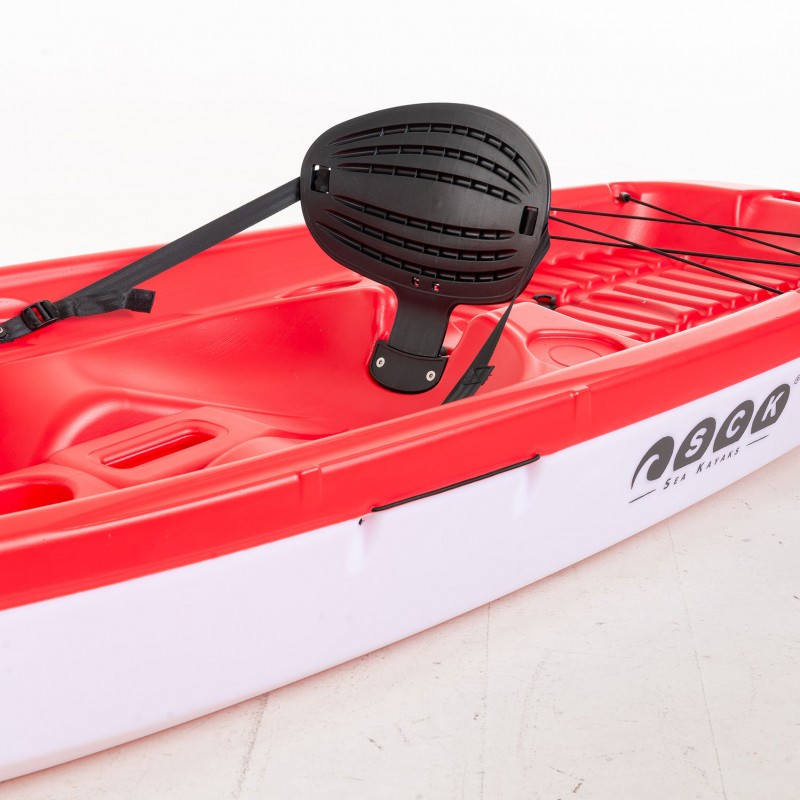 SCK Tipsy 254 μονοθέσιο καγιάκ με λευκή γάστρα | Κόκκινο-Άσπρο (surf0201-25447)