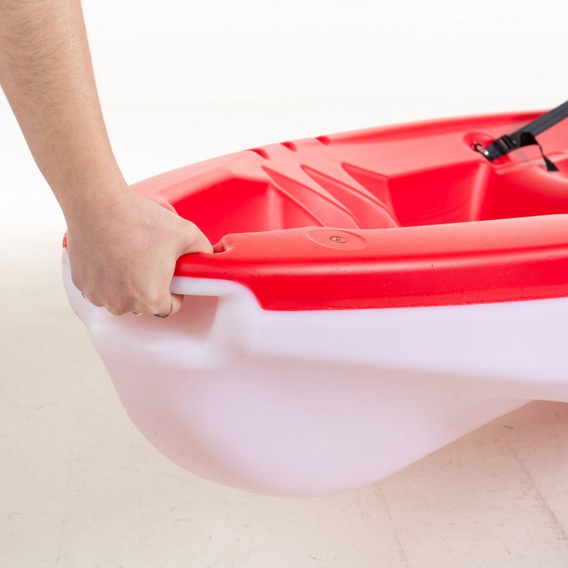 SCK Tipsy 254 μονοθέσιο καγιάκ με λευκή γάστρα | Κόκκινο-Άσπρο (surf0201-25447)