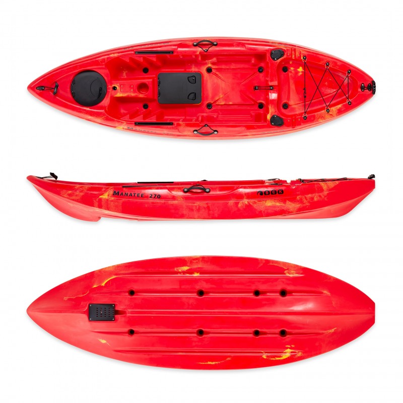 SCK Manatee 270 μονοθέσιο SOT καγιάκ |  Κόκκινο-Κίτρινο (surf0201-27054)