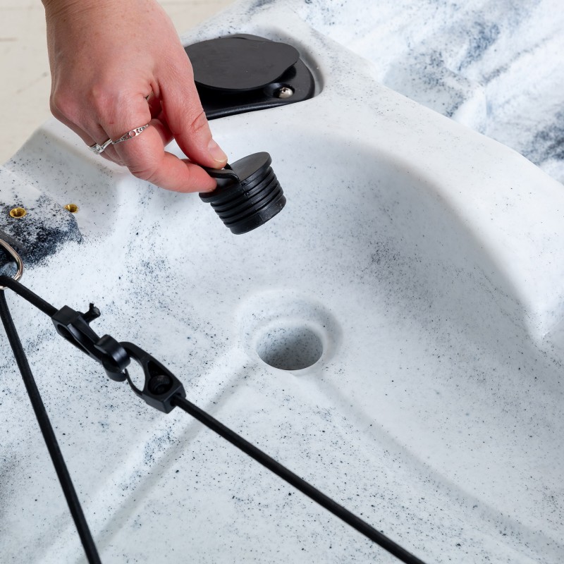 SCK Manatee 270 μονοθέσιο SOT καγιάκ |  Άσπρο-Μαύρο (surf0201-27087)