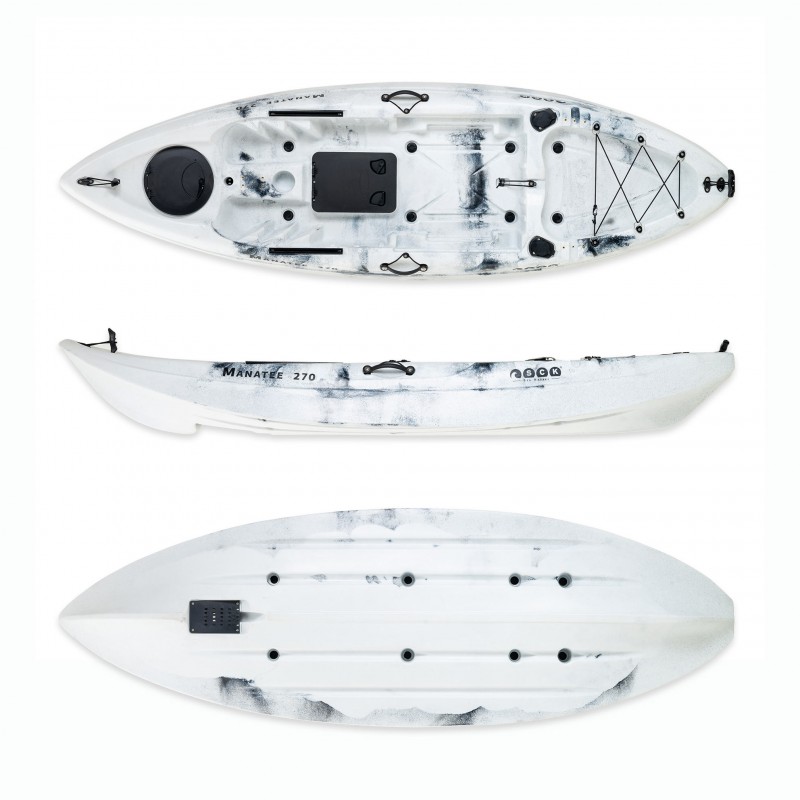SCK Manatee 270 μονοθέσιο SOT καγιάκ |  Άσπρο-Μαύρο (surf0201-27087)