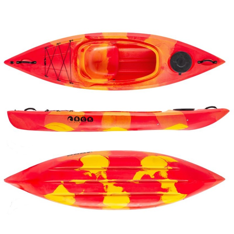 Picco 280 Μονοθέσιο sit-in καγιάκ SCK κόκκινο- κίτρινο (surf2670)