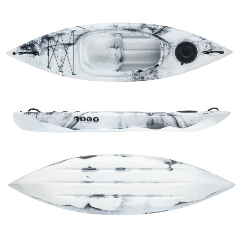 Picco 280 Μονοθέσιο sit-in καγιάκ SCK άσπρο- μαύρο (surf2667)