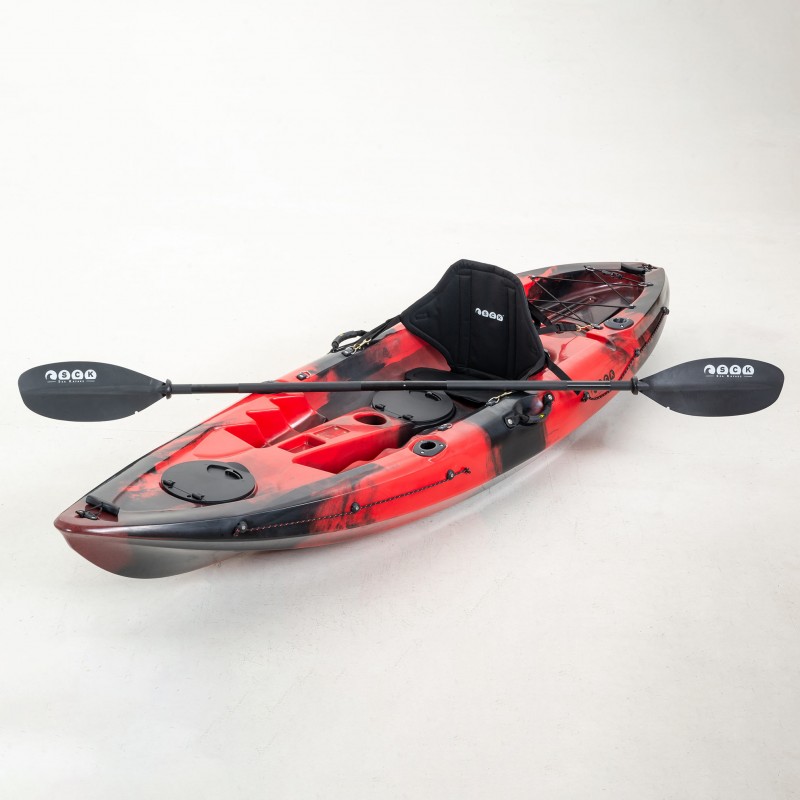 Conger 295 μονοθέσιο καγιάκ για ψάρεμα SCK κόκκινο-μαύρο (surf2682)