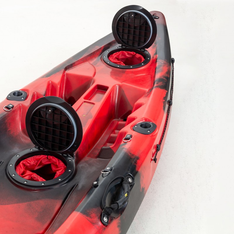 Conger 295 μονοθέσιο καγιάκ για ψάρεμα SCK κόκκινο-μαύρο (surf2682)