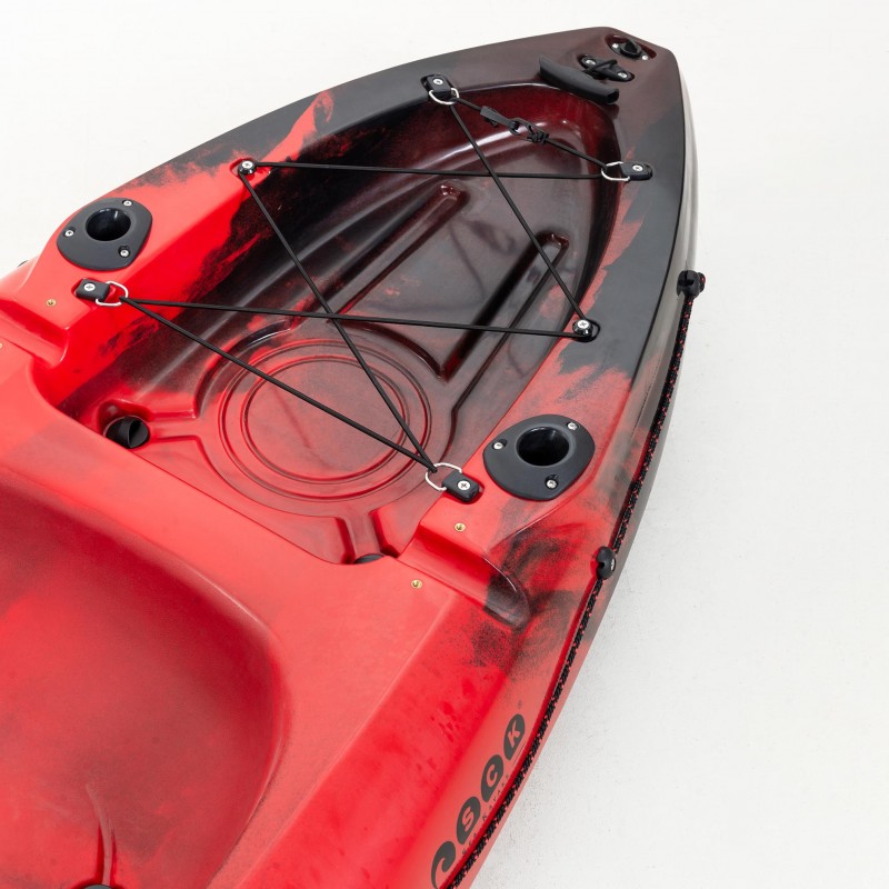 Conger 295 μονοθέσιο καγιάκ για ψάρεμα SCK κόκκινο-μαύρο (surf2682)