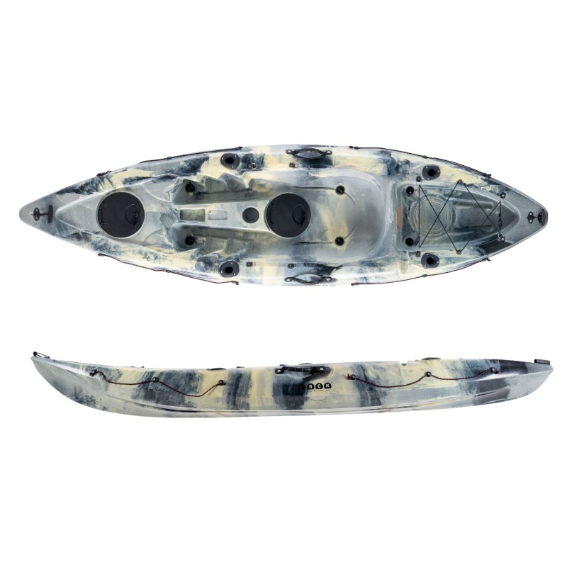 Conger 295 μονοθέσιο καγιάκ για ψάρεμα SCK γκρί-άμμος-μαύρο (surf2706)