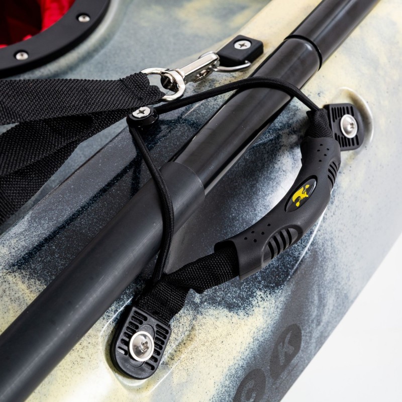 Conger 295 μονοθέσιο καγιάκ για ψάρεμα SCK γκρί-άμμος-μαύρο (surf2706)