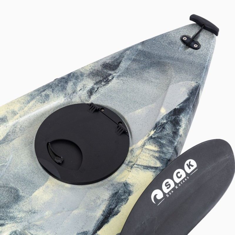 Conger 295 μονοθέσιο καγιάκ για ψάρεμα SCK γκρί-άμμος-μαύρο (surf2706)