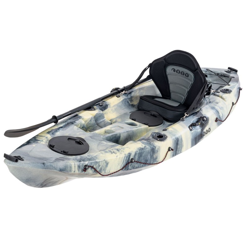 Conger 295 μονοθέσιο καγιάκ για ψάρεμα SCK γκρί-άμμος-μαύρο (surf2706)