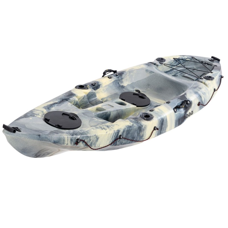 Conger 295 μονοθέσιο καγιάκ για ψάρεμα SCK γκρί-άμμος-μαύρο (surf2706)