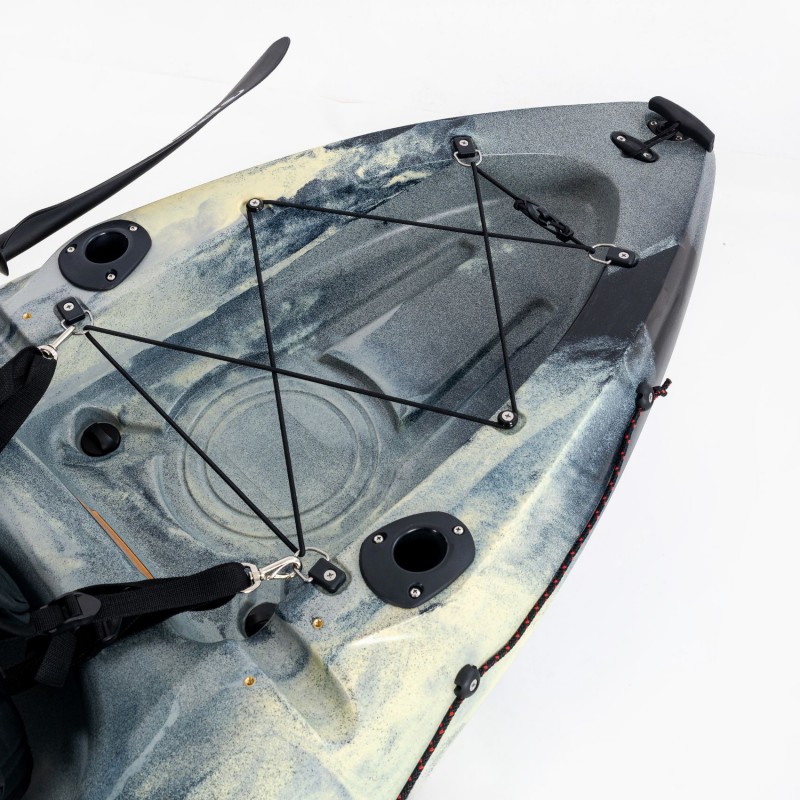 Conger 295 μονοθέσιο καγιάκ για ψάρεμα SCK γκρί-άμμος-μαύρο (surf2706)