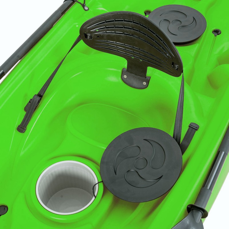 Barka διθέσιο καγιάκ με ενσωματωμένες πλάτες - πράσινο (surf2677)