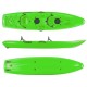 Barka διθέσιο καγιάκ με ενσωματωμένες πλάτες - πράσινο (surf2677)
