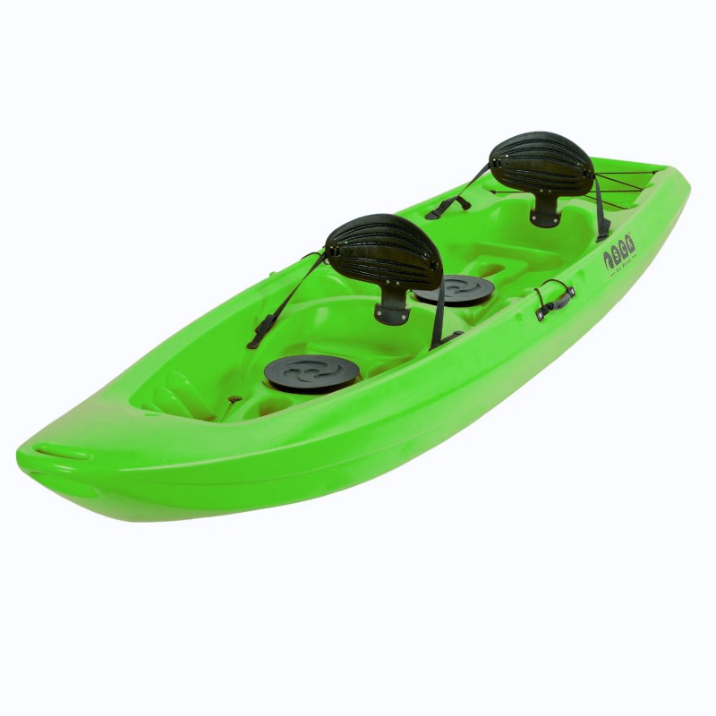 Barka διθέσιο καγιάκ με ενσωματωμένες πλάτες - πράσινο (surf2677)