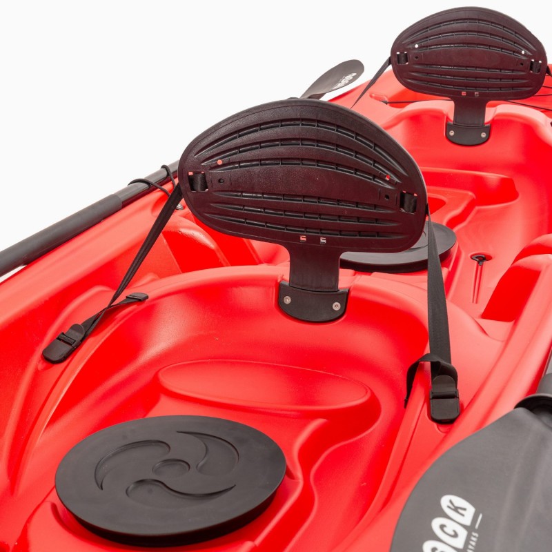 Barka διθέσιο καγιάκ με ενσωματωμένες πλάτες - Κόκκινο (surf2680)