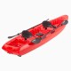 Barka διθέσιο καγιάκ με ενσωματωμένες πλάτες - Κόκκινο (surf2680)