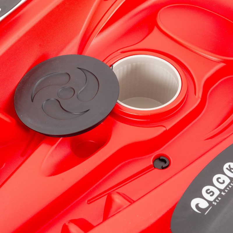 Barka διθέσιο καγιάκ με ενσωματωμένες πλάτες - Κόκκινο (surf2680)