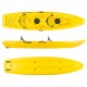 Barka διθέσιο καγιάκ με ενσωματωμένες πλάτες - κίτρινο (surf2679)