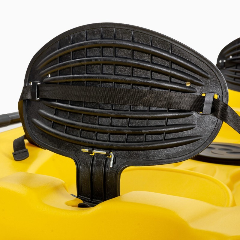 Barka διθέσιο καγιάκ με ενσωματωμένες πλάτες - κίτρινο (surf2679)