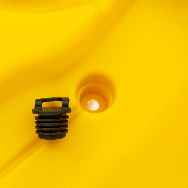 Barka διθέσιο καγιάκ με ενσωματωμένες πλάτες - κίτρινο (surf2679)